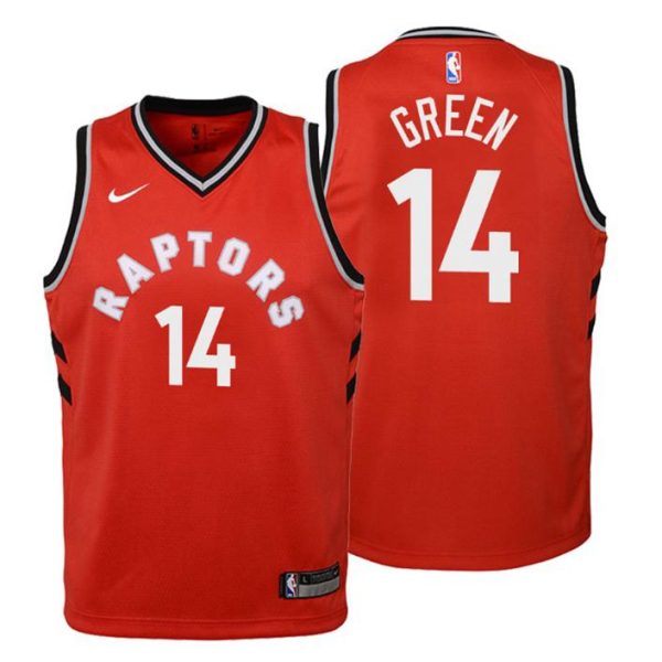 Kinder Toronto Raptors Trikot #14 Danny Grün Icon Edition Rot Swingman