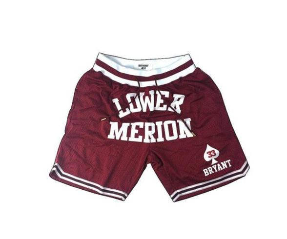 Kobe Bryant Lower Merion Rot Shorts