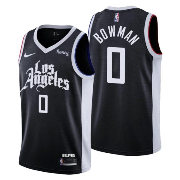 Los Angeles Clippers Trikot #0 Ky Bowman Swingman Schwarz City Edition 2021