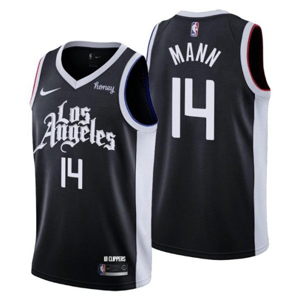 Los Angeles Clippers Trikot #14 Terance Mann Swingman Schwarz City Edition 2021