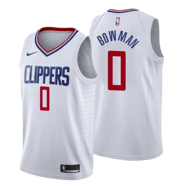 Los Angeles Clippers Trikot Associateion Edition Ky Bowman 0 Weiß