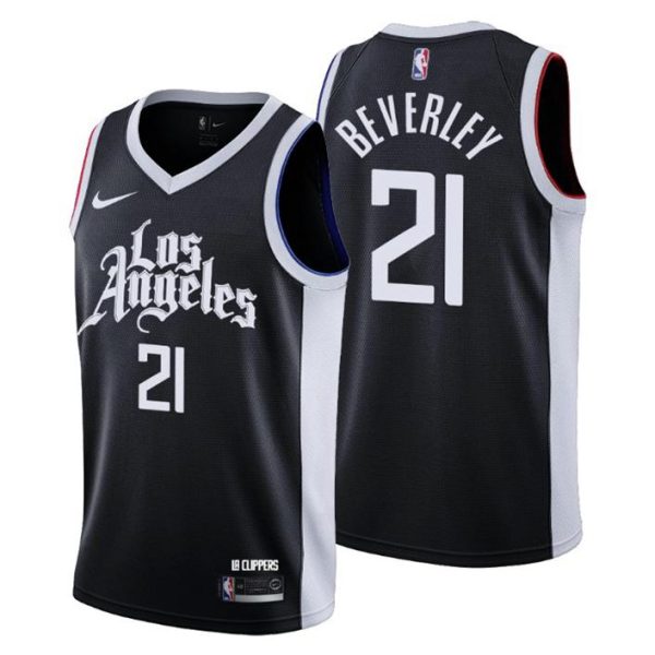 Los Angeles Clippers Trikot City Edition Patrick Beverley 21 Schwarz 2020-21