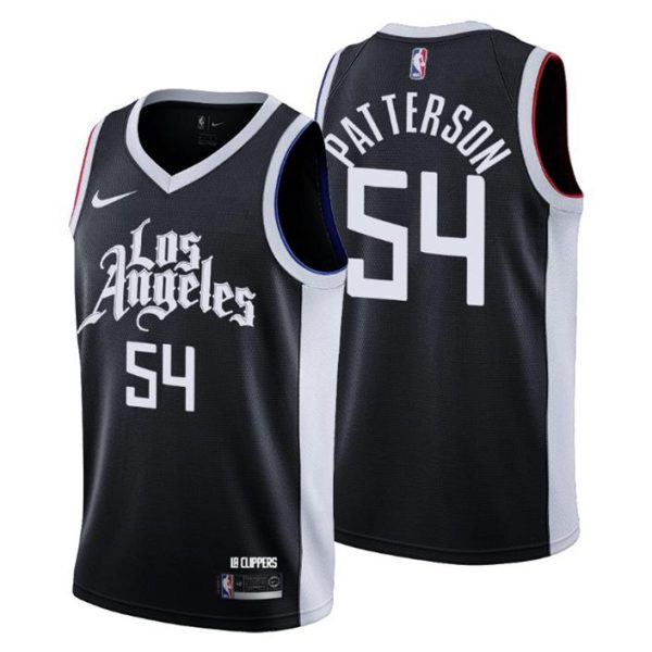 Los Angeles Clippers Trikot City Edition Patrick Patterson 54 Schwarz 2020-21