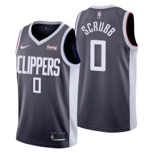 Los Angeles Clippers Trikot Earned Edition Jay Scrubb 0 Grau