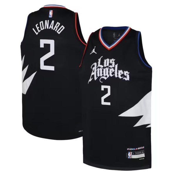 Los Angeles Clippers Trikot Jordan Statement Edition Swingman 22 – Schwarz – Kawhi Leonard – Kinder