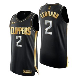 Los Angeles Clippers Trikot Kawhi Leonard Golden Edition Schwarz