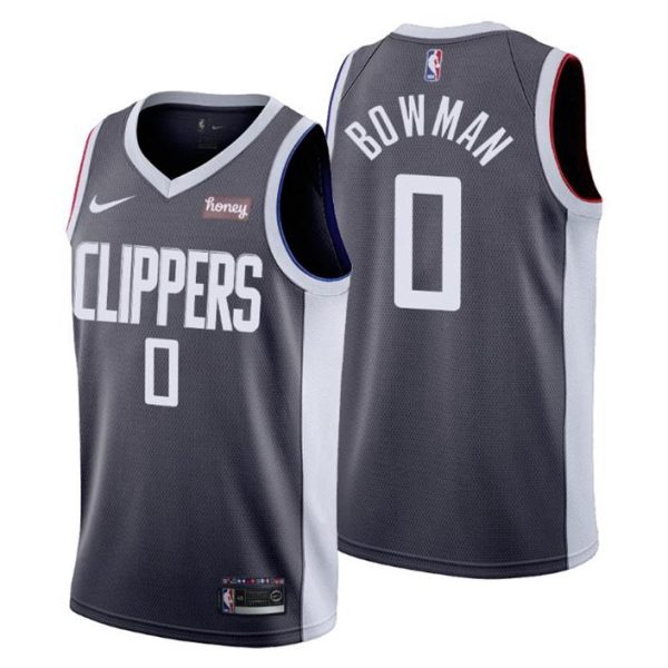 Los Angeles Clippers Trikot NO. 0 Ky Bowman Earned Edition Grau