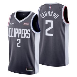 Los Angeles Clippers Trikot NO. 2 Kawhi Leonard Earned Edition Grau