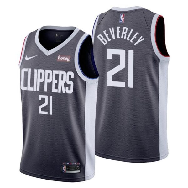 Los Angeles Clippers Trikot NO. 21 Patrick Beverley Earned Edition Grau