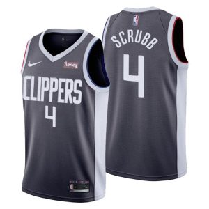 Los Angeles Clippers Trikot NO. 4 Jay Scrubb Earned Edition Grau