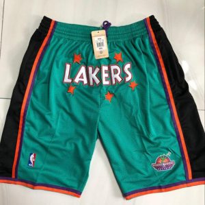 Los Angeles Lakers 1995 Rookie Grün Shorts