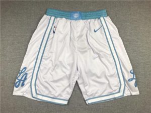 Los Angeles Lakers 2021 City Edition Swingman Weiß Blau Shorts