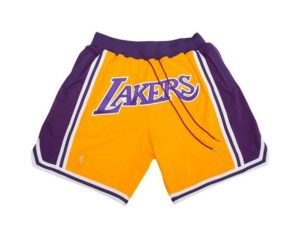 Los Angeles Lakers Basketball Gelb  Just Don Shorts