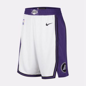 Los Angeles Lakers NBA Shorts Nike 2022-23 City Edition Swingman – Herren