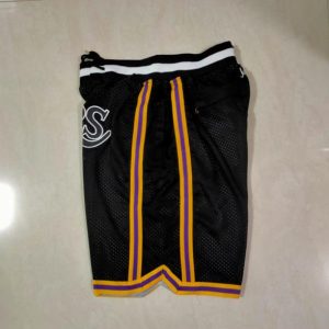 Los Angeles Lakers Schwarz MVP Throwback Shorts1