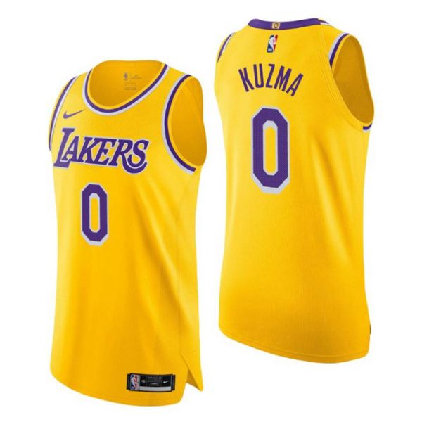 Los Angeles Lakers Trikot #0 Kyle Kuzma Authentic Icon Edition Gold