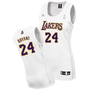 Los Angeles Lakers Trikot #24 Kobe Bryant Swingman Damen Alternate Weiß