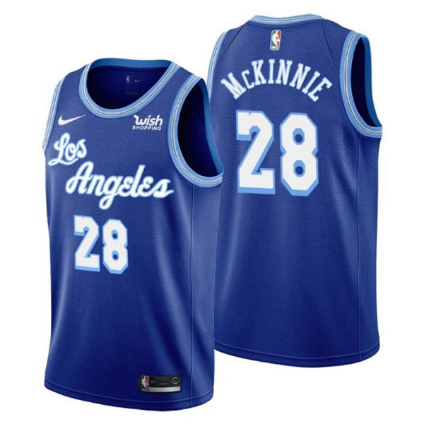 Los Angeles Lakers Trikot Alfonzo McKinnie NO. 28 Hardwood Classics Royal