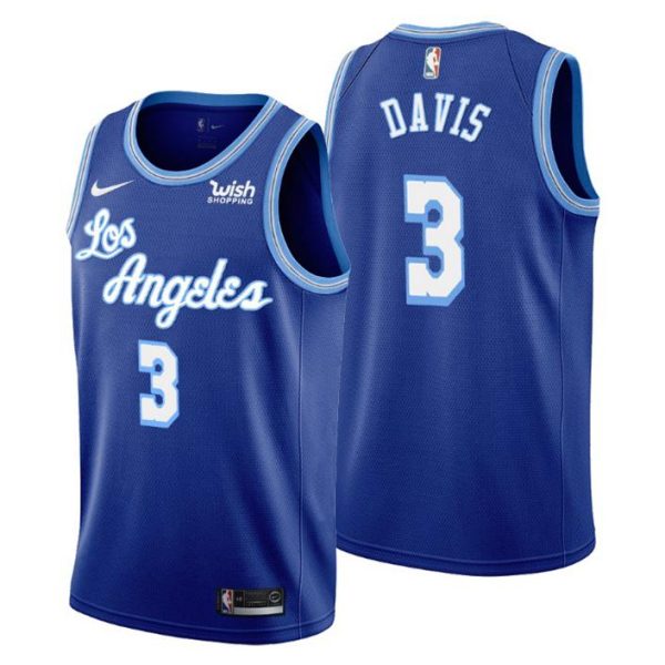 Los Angeles Lakers Trikot Anthony Davis NO. 3 Hardwood Classics Royal