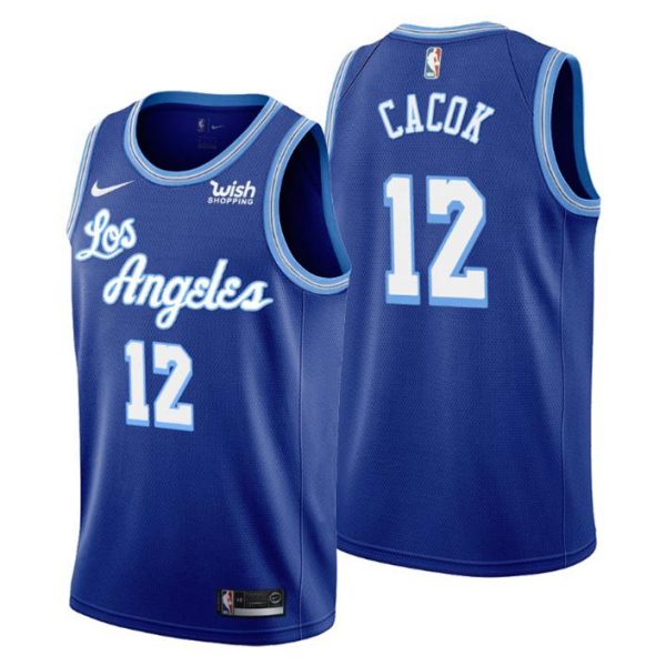 Los Angeles Lakers Trikot Devontae Cacok NO. 12 Hardwood Classics Royal