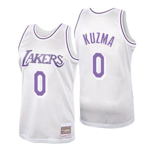 Los Angeles Lakers Trikot Herren #0 Kyle Kuzma Platinum Hardwood Classics