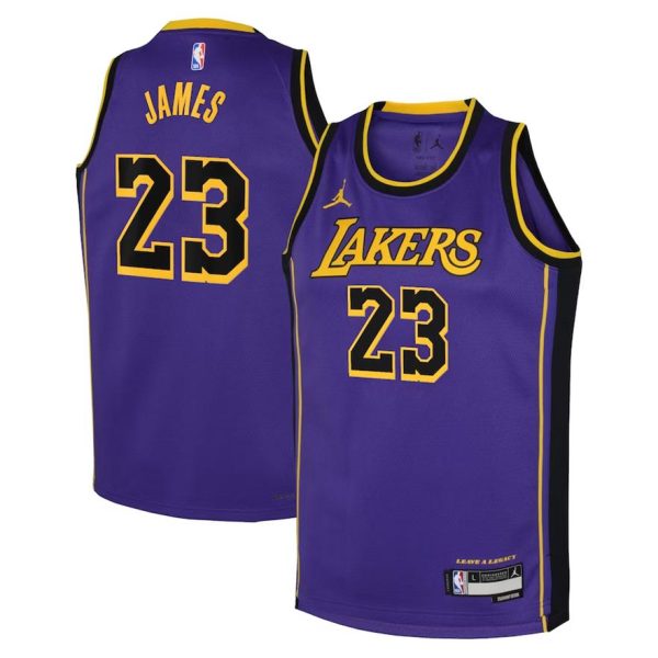 Los Angeles Lakers Trikot Jordan Statement Edition Swingman 22 – Lila – Lebron James – Kinder