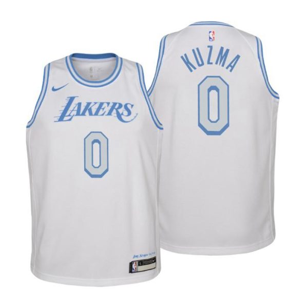 Los Angeles Lakers Trikot Kyle Kuzma No.0 City Weiß 2020-21 Kinder