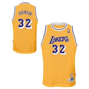 Los Angeles Lakers Trikot Magic Johnson 1984-85 Hardwood Classics Home Swingman – Light Gold – Kinder