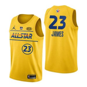 Los Angeles Lakers Trikot NO. 23 LeBron James 2021 NBA All-Star Trikot Gold