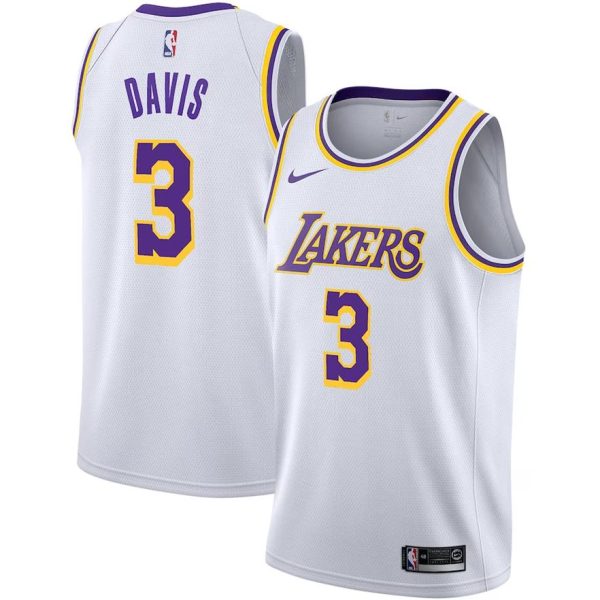 Los Angeles Lakers Trikot Nike Association Edition Swingman – Weiß – Anthony Davis – Kinder