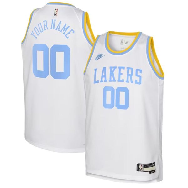 Los Angeles Lakers Trikot Nike Classic Edition Swingman – Benutzerdefinierte – WeißValour Blau – Kinder