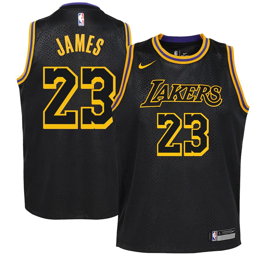 Los Angeles Lakers Trikot Nike Classic Edition Swingman – Schwarz – LeBron James – Kinder