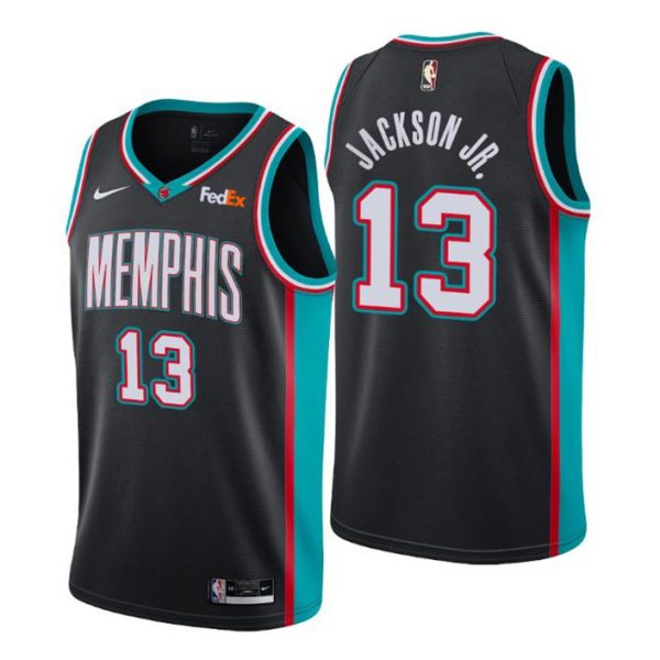 Memphis Grizzlies Trikot #13 Jaren Jackson Jr. Swingman Schwarz Hardwood Classics 2021