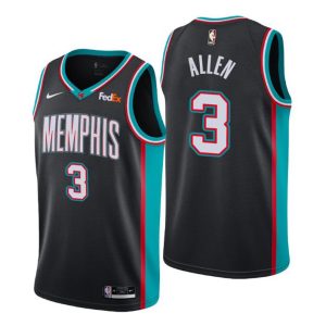 Memphis Grizzlies Trikot #3 Grauson Allen Swingman Schwarz Hardwood Classics 2021