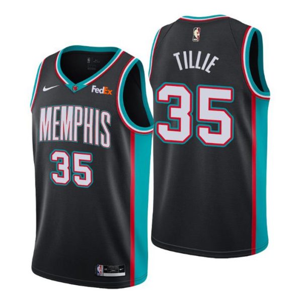 Memphis Grizzlies Trikot #35 Killian Tillie Swingman Schwarz Hardwood Classics 2021