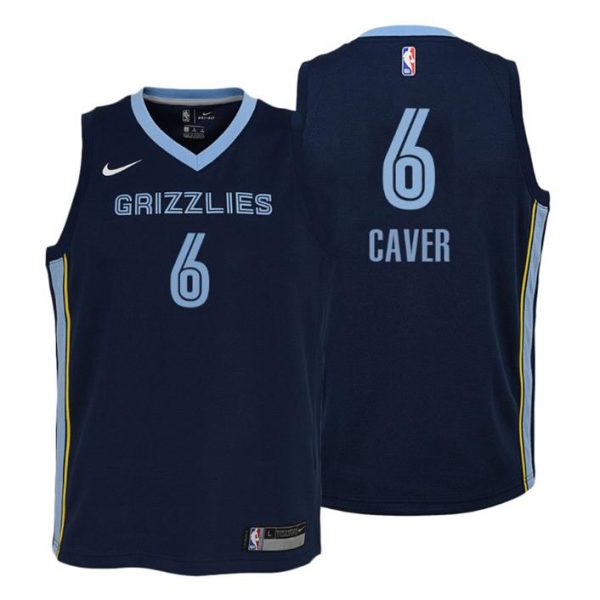 Memphis Grizzlies Trikot Ahmad Caver No.6 Icon Edition Navy Kinder