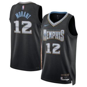 Memphis Grizzlies Trikot Nike City Edition Swingman 22 – Schwarz – Ja Morant