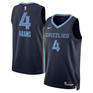 Memphis Grizzlies Trikot Nike Icon Edition 2022-23 Swingman Navy Version Steven Adams 4 Herren