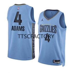 Memphis Grizzlies Trikot Steven Adams 4 Jordan 2022-23 Statement Edition Blau Herren Swingman