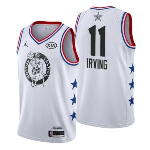 Men 2019 NBA All-Star Trikot Game Boston Celtics Trikot #11 Kyrie Irving Weiß Swingman – Herren