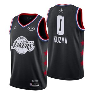 Men 2019 NBA All-Star Trikot Game Los Angeles Lakers Trikot #0 Kyle Kuzma Schwarz Swingman