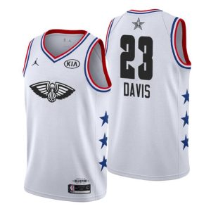 Men 2019 NBA All-Star Trikot Game New Orleans Pelicans Trikot #23 Anthony Davis Weiß Swingman