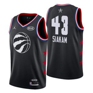 Men 2019 NBA All-Star Trikot Game Toronto Raptors Trikot #43 Pascal Siakam Schwarz Swingman