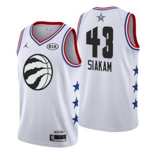 Men 2019 NBA All-Star Trikot Game Toronto Raptors Trikot #43 Pascal Siakam Weiß Swingman