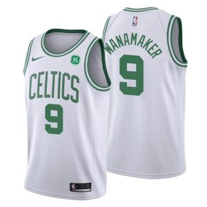 Men Boston Celtics Trikot #9 Brad Wanamaker Association Weiß Swingman – Herren