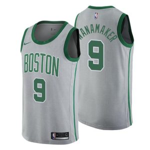 Men Boston Celtics Trikot #9 Brad Wanamaker City Edition Grau Swingman – Herren