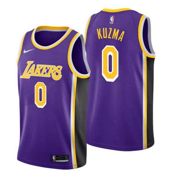 Men Los Angeles Lakers Trikot #0 Kyle Kuzma Statement Lila Swingman