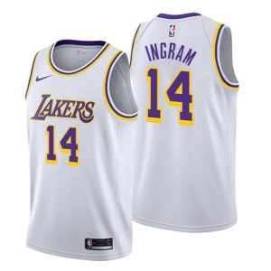 Men Los Angeles Lakers Trikot #14 Brandon Ingram Association Weiß Swingman