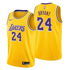 Men Los Angeles Lakers Trikot #24 Kobe Bryant Icon Edition Gold Swingman