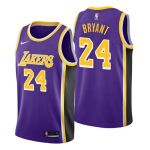 Men Los Angeles Lakers Trikot #24 Kobe Bryant Statement Lila Swingman